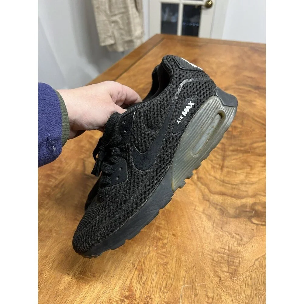 Nike Women’s 8.5 Air Max‎ 90 Triple Black Running Retro Shoe Sneakers Trainers